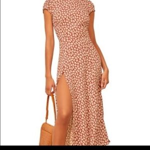 REFORMATION Gavin Midi Dress